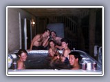 nags head- gang in hot tub