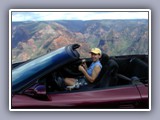 waimea canyon -joni in car