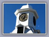 steeple with moon